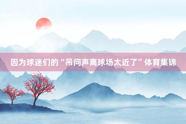 因为球迷们的“吊问声离球场太近了”体育集锦