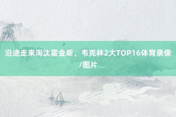 沿途走来淘汰霍金斯、韦克林2大TOP16体育录像/图片