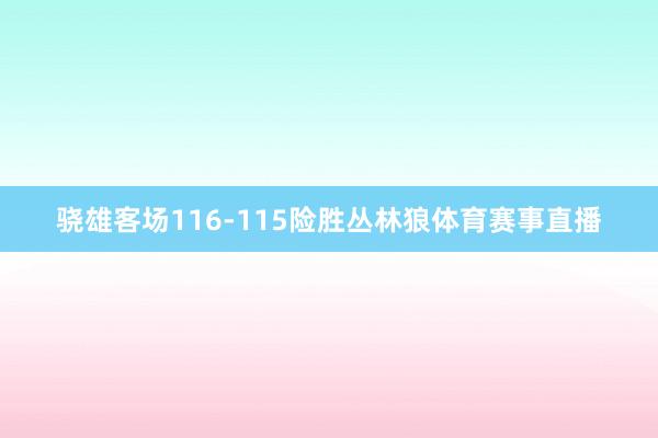 骁雄客场116-115险胜丛林狼体育赛事直播