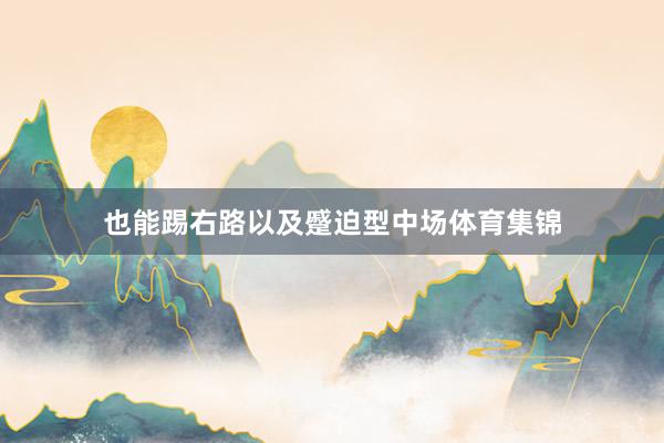也能踢右路以及蹙迫型中场体育集锦
