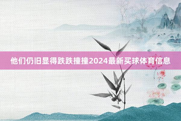他们仍旧显得跌跌撞撞2024最新买球体育信息