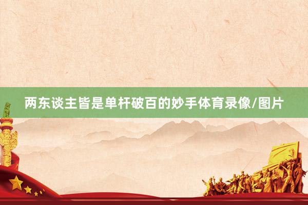 两东谈主皆是单杆破百的妙手体育录像/图片