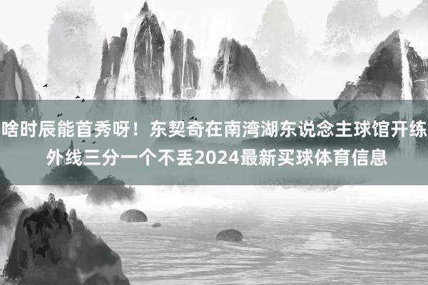 啥时辰能首秀呀！东契奇在南湾湖东说念主球馆开练 外线三分一个不丢2024最新买球体育信息