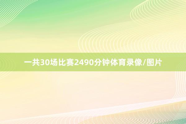 一共30场比赛2490分钟体育录像/图片