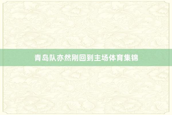 青岛队亦然刚回到主场体育集锦