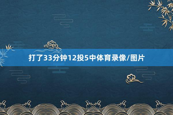 打了33分钟12投5中体育录像/图片
