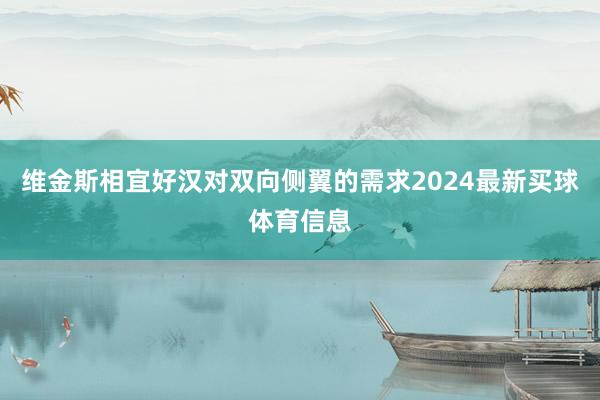 维金斯相宜好汉对双向侧翼的需求2024最新买球体育信息