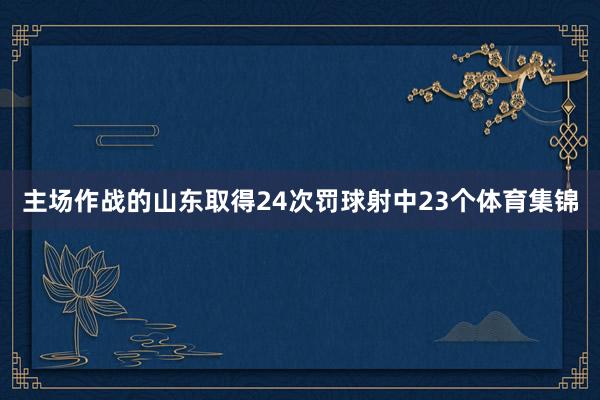 主场作战的山东取得24次罚球射中23个体育集锦