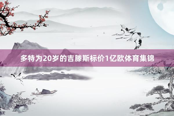多特为20岁的吉滕斯标价1亿欧体育集锦