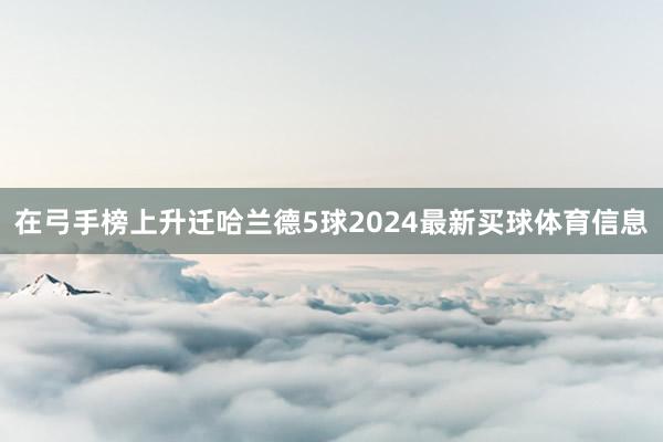 在弓手榜上升迁哈兰德5球2024最新买球体育信息