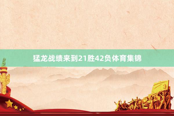 猛龙战绩来到21胜42负体育集锦