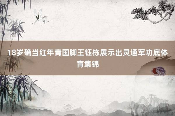 18岁确当红年青国脚王钰栋展示出灵通军功底体育集锦