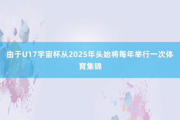 由于U17宇宙杯从2025年头始将每年举行一次体育集锦