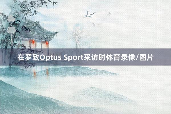在罗致Optus Sport采访时体育录像/图片