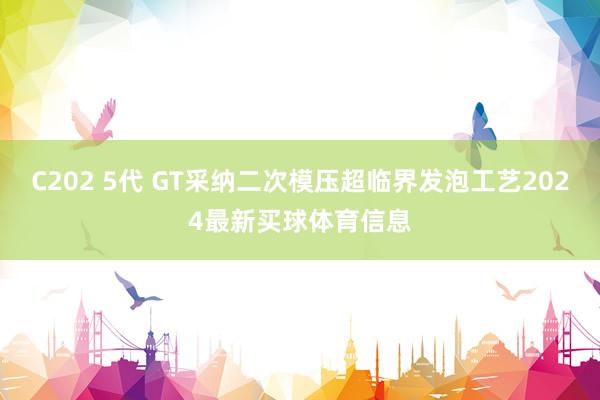 C202 5代 GT采纳二次模压超临界发泡工艺2024最新买球体育信息