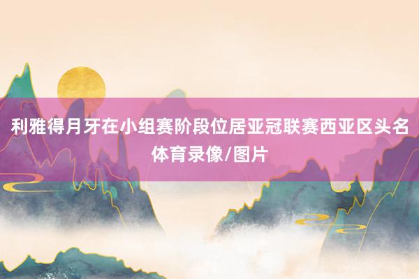利雅得月牙在小组赛阶段位居亚冠联赛西亚区头名体育录像/图片