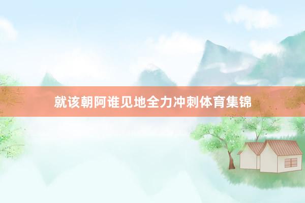 就该朝阿谁见地全力冲刺体育集锦