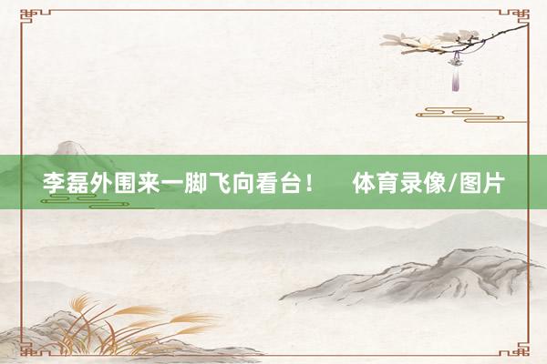 李磊外围来一脚飞向看台！    体育录像/图片