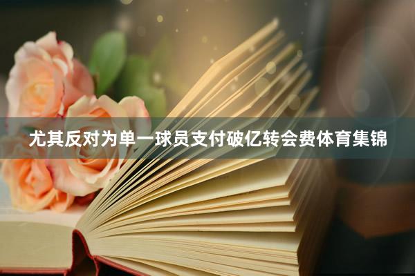 尤其反对为单一球员支付破亿转会费体育集锦