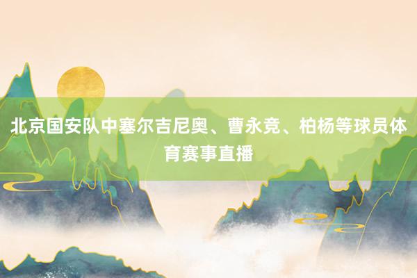 北京国安队中塞尔吉尼奥、曹永竞、柏杨等球员体育赛事直播