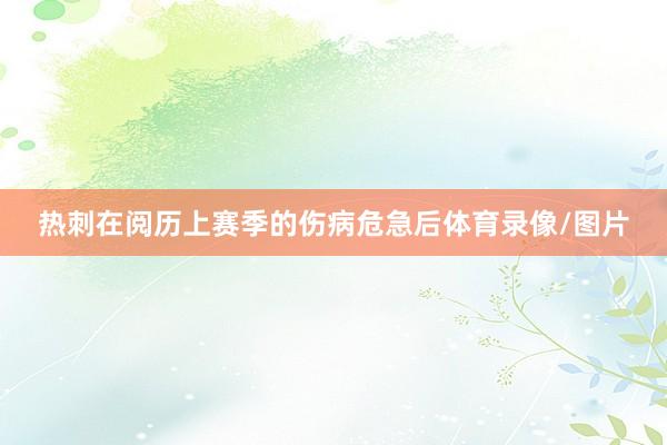 热刺在阅历上赛季的伤病危急后体育录像/图片