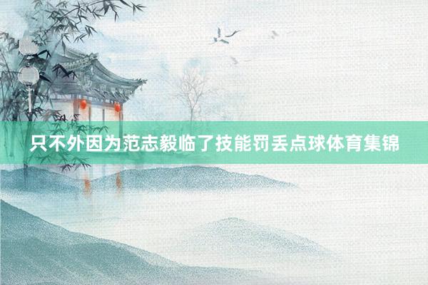 只不外因为范志毅临了技能罚丢点球体育集锦