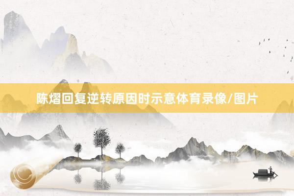 陈熠回复逆转原因时示意体育录像/图片