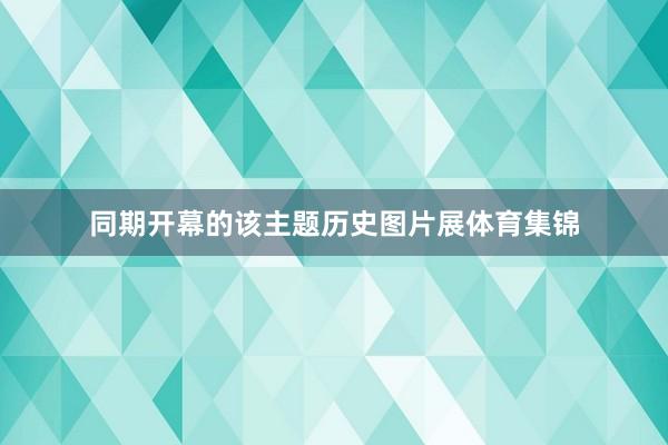 同期开幕的该主题历史图片展体育集锦