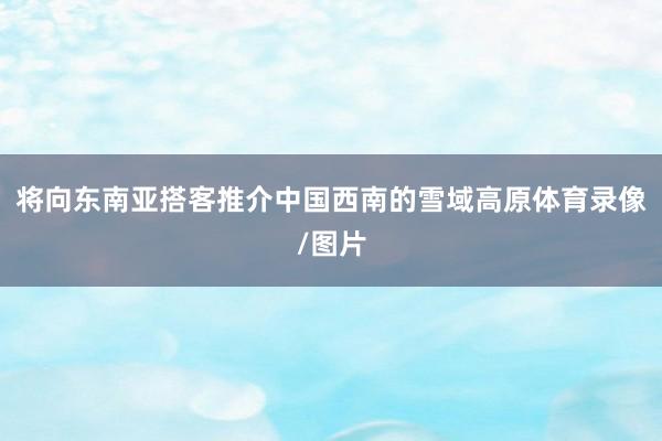 将向东南亚搭客推介中国西南的雪域高原体育录像/图片